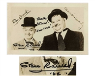 Stan Laurel Signed Photo of the Laurel & Hardy Comedy Duo